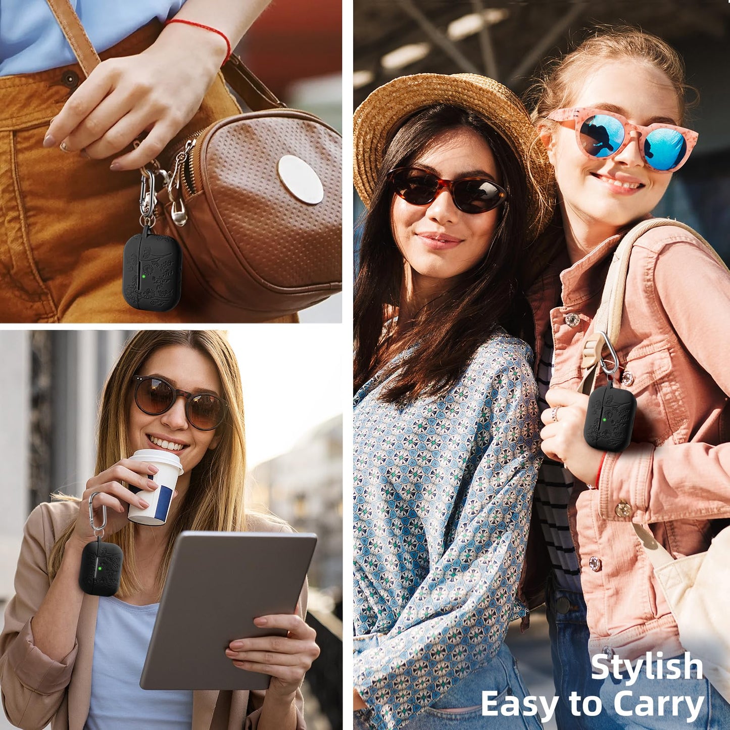 Comvin Compatible with AirPods Pro 3 Case Cover with Cleaner Kit, Cute Flower Engraved Silicone Protective Case for Apple Airpods Pro 3rd Generation (2025)
