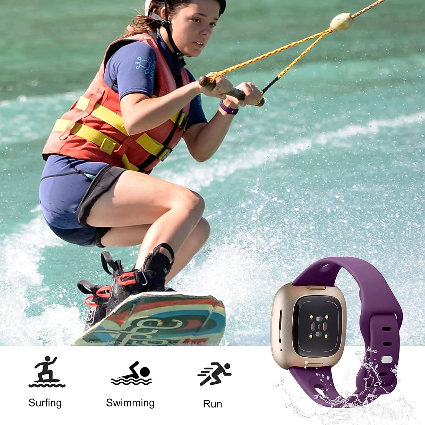 Comvin Silicone Compatible With Apple Watch Bands 38mm 40mm 41mm 42mm 44mm 45mm 49mm for Women Men, Sport Wristbands Fits For iWatch Ultra Series 11 10 9 8 7 6 5 4 3 SE, 15 Pack