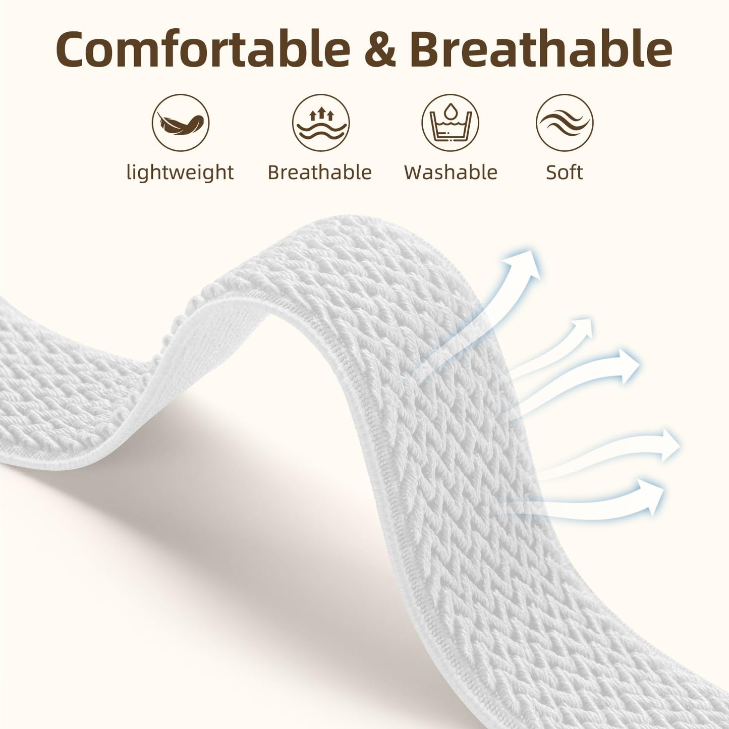 Comvin 6 Pack Stretchy Bands Compatible with Samsung Galaxy Watch 8 Bands 40mm 44mm, Galaxy Watch 8 Classic Band 46mm, Adjustable Nylon Elastic Sport Strap for Women Men