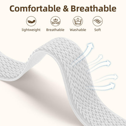 Comvin 6 Pack Stretchy Bands Compatible with Samsung Galaxy Watch 8 Bands 40mm 44mm, Galaxy Watch 8 Classic Band 46mm, Adjustable Nylon Elastic Sport Strap for Women Men