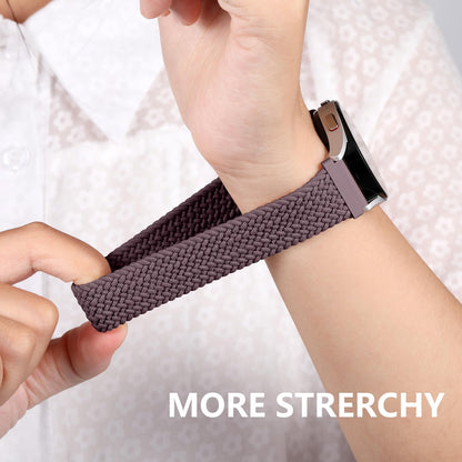 5 Pack Compatible with Samsung Watch Bands for Galaxy Watch 7 6 5 4 40mm 44mm/Watch 6 4 Classic Band 43mm 47mm/Galaxy Watch 5 Pro Band 45mm, 20mm Braided Stretchy Sport Straps Women Men