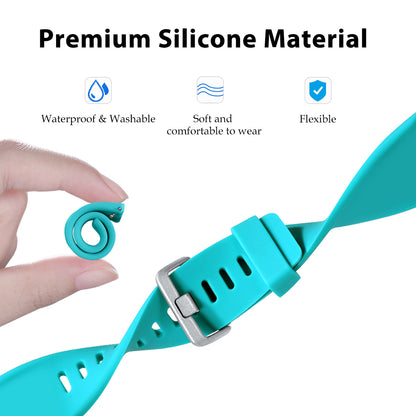 Comvin Compatible with Fitbit Versa 2/Versa/Versa Lite/Versa SE Bands for Women Men, Soft Silicone Breathable Hole Sport Wristbands