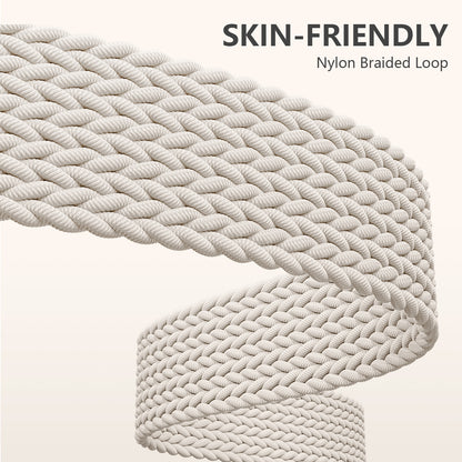 6 Pack Braided Elastic Band Compatible with Fitbit Versa 4/Fitbit Versa 3/Fitbit Sense/Fitbit Sense 2 Bands Women Men, Adjustable Stretchy Solo Loop Nylon Sport Straps Wristband