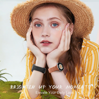 Comvin Floral Engraved Bands Compatible with Samsung Galaxy Watch 8 Band 40mm 44mm/Galaxy Watch 8 Classic Band 46mm for Women Men