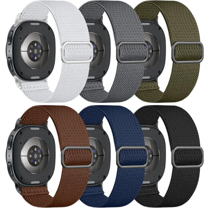 Comvin 6 Pack Stretchy Bands Compatible with Samsung Galaxy Watch 8 Bands 40mm 44mm, Galaxy Watch 8 Classic Band 46mm, Adjustable Nylon Elastic Sport Strap for Women Men