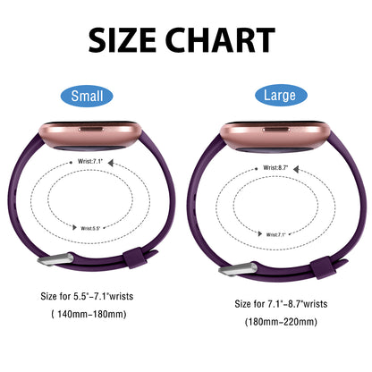 Comvin Compatible with Fitbit Versa 2/Versa/Versa Lite/Versa SE Bands for Women Men, Soft Silicone Breathable Hole Sport Wristbands