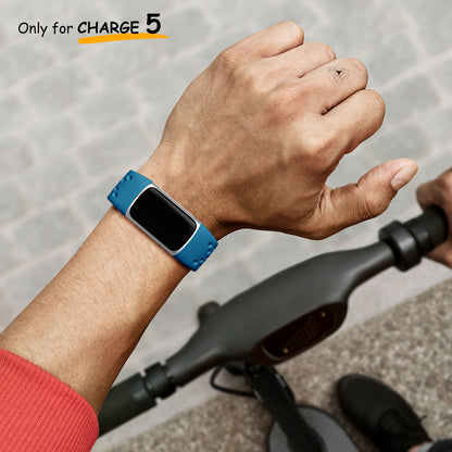 Comvin 4 Pack Compatible with Fitbit Charge 6/Charge 5 Bands for Women Men, Breathable Air Hole Sport Wristbands