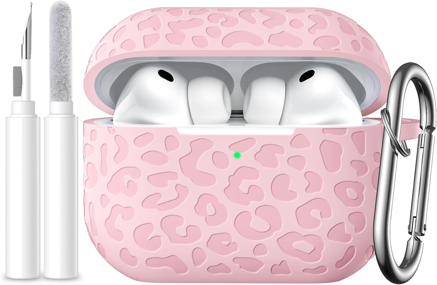 Comvin Compatible with AirPods Pro 3 Case Cover(2025), Soft Leopard Engraved Silicone Case for Apple Airpods Pro 3rd Generation (2025)