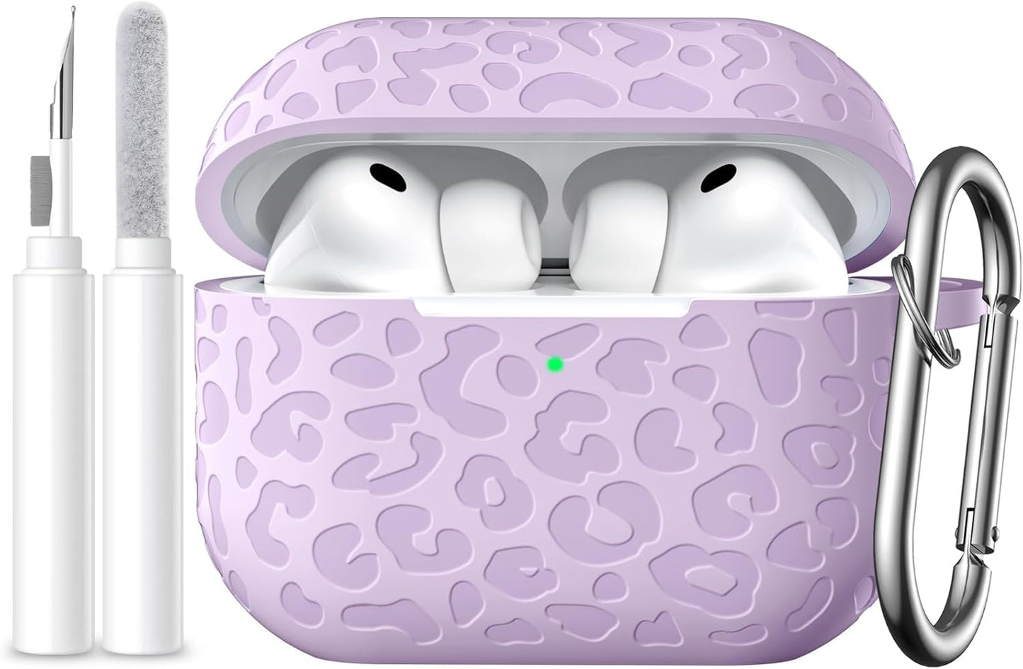 Comvin Compatible with AirPods Pro 3 Case Cover(2025), Soft Leopard Engraved Silicone Case for Apple Airpods Pro 3rd Generation (2025)