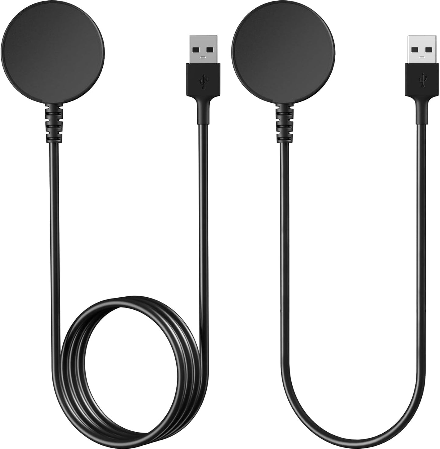 Comvin 2-Pack for Samsung Galaxy Watch Charger, USB Fast Watch Charger Compatible With Samsung Galaxy Watch 8/8 Classic/7/6/6 Classic/ 5/5 Pro/4/4 Classic, 3.3ft+1.0ft