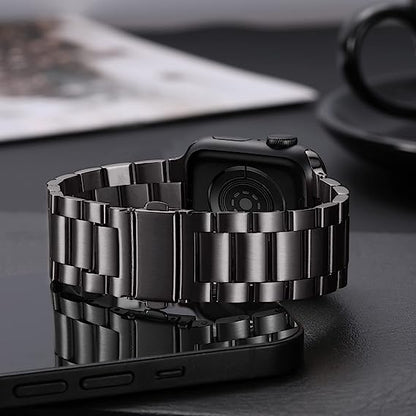 Comvin Metal Fits For Apple Watch Bands 46mm 45mm 49mm 42mm 44mm for Men Women, Stainless Steel Straps Compatible With iWatch Ultra Series 11 10 9 8 7 6 5 4 3 SE