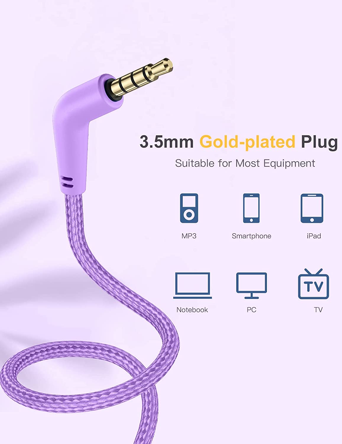 Comvin Kids Headphones for School, Foldable Wired Headphones for Kids Toddlers Boys Girls with Sharing Function & Safe Volume Limited