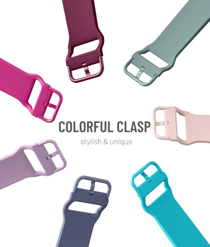 Comvin Compatible With Samsung Galaxy Watch 7/6/5/4 Bands 40mm 44mm/Watch 6 Classic 47mm 43mm/Watch 5 Pro Bands 45mm for Women Men, Silicone Soft Sport Wristbands