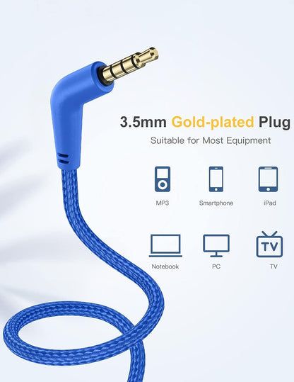 Comvin Kids Headphones for School, Foldable Wired Headphones for Kids Toddlers Boys Girls with Sharing Function & Safe Volume Limited