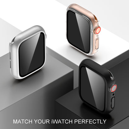 3 Pack Compatible with Apple Watch Screen Protector 40mm 44mm Series 6 5 4, Full Protective Waterproof PC Bumper Cover Accessories for Women Men