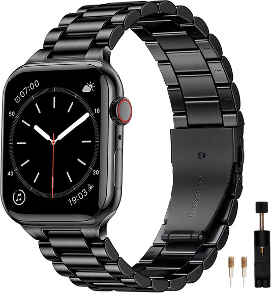 Comvin Metal Fits For Apple Watch Bands 46mm 45mm 49mm 42mm 44mm for Men Women, Stainless Steel Straps Compatible With iWatch Ultra Series 11 10 9 8 7 6 5 4 3 SE