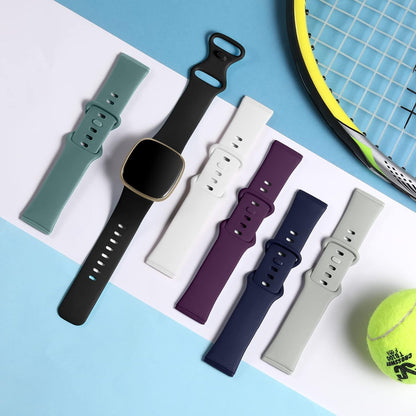 Comvin Compatible With Fitbit Versa 3/Versa 4/Sense 2/Sense Bands for Women Men, Soft Sport Silicone Wristbands