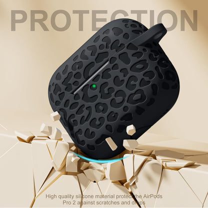 Comvin Fits For Airpods Pro 2 Case Silicone, Cute Soft Compatible With Airpods Pro Case Cover, Leopard