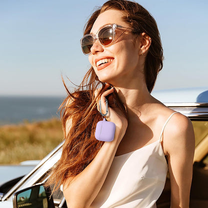 Comvin Compatible With Apple Airpods 4 Case Cover for Women Men, Silicone, Lavender