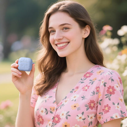 Comvin For Airpods 4 Case Cover for Women with Cleaner Kit, Cute Silicone Engraved Rose Floral Case