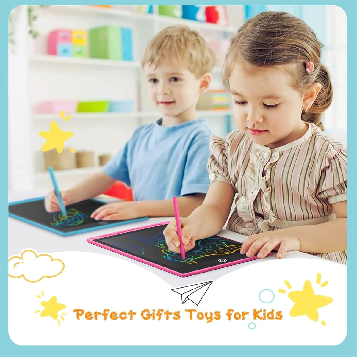Comvin 3 Pack LCD Writing Tablet for Kids, 10inch Drawing Tablets for Boys Girls, for 2-9