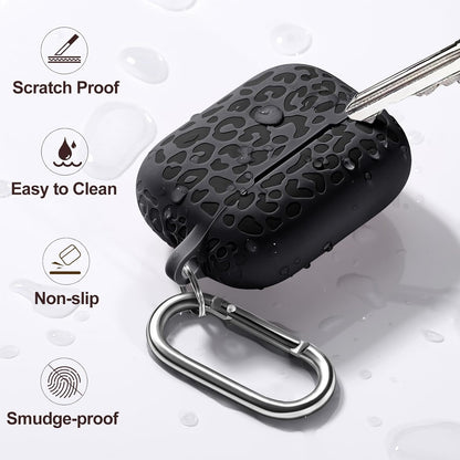 Comvin Fits For Airpods Pro 2 Case Silicone, Cute Soft Compatible With Airpods Pro Case Cover, Leopard