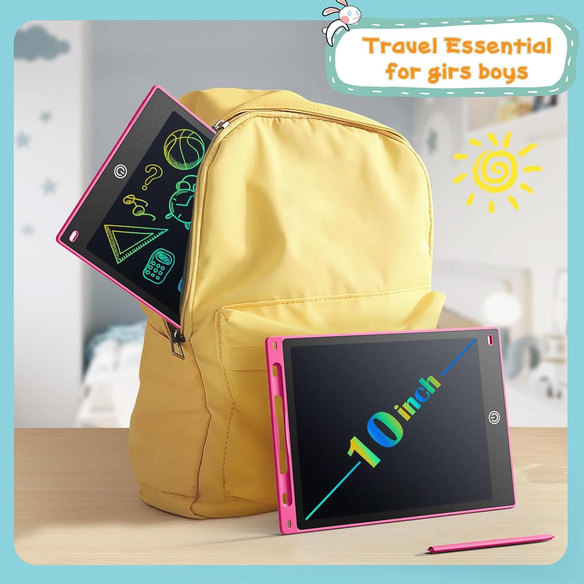 Comvin 3 Pack LCD Writing Tablet for Kids, 10inch Drawing Tablets for Boys Girls, for 2-9