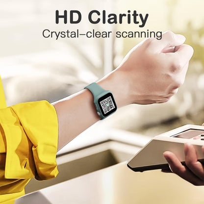 Comvin 8 Pack Privacy Case Compatible with Apple Watch Screen Protector 44mm 40mm SE Series 6 5 4, Anti-Spy Tempered Glass Film Full Protective PC Bumper for Apple Watch Case 44mm Accessories