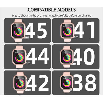 3 Pack Compatible with Apple Watch Screen Protector 40mm 44mm Series 6 5 4, Full Protective Waterproof PC Bumper Cover Accessories for Women Men