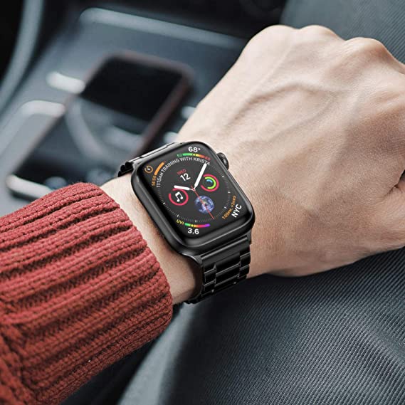 Comvin Metal Fits For Apple Watch Bands 46mm 45mm 49mm 42mm 44mm for Men Women, Stainless Steel Straps Compatible With iWatch Ultra Series 11 10 9 8 7 6 5 4 3 SE